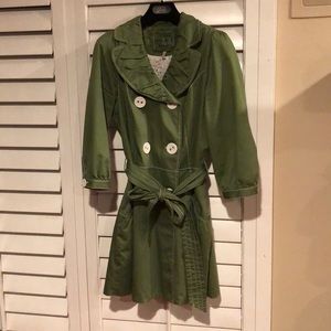 Twill 22 green double breasted jacket